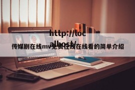 传媒剧在线mv免费在线在线看的简单介绍